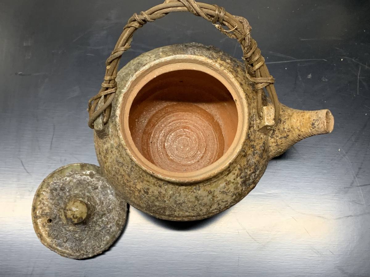 旧家収蔵品 松尾高明 信楽焼 信楽土瓶 茶壺 壺 茶器 置物 擺件 茶道具