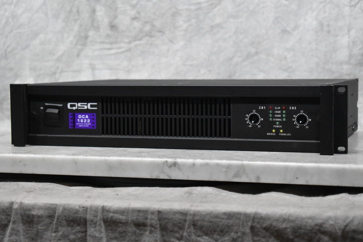 QSC DCA1622 パワーアンプ QSC DCA3022 2チャンネルパワーアンプ