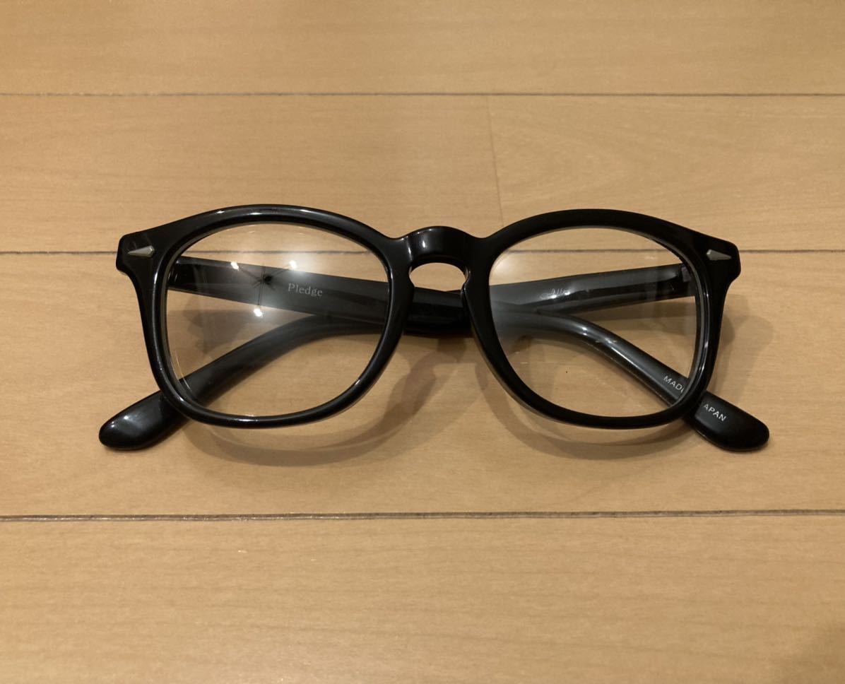 Pledge Allen 黒縁メガネ プレッジ ウェリントン アレン 希少