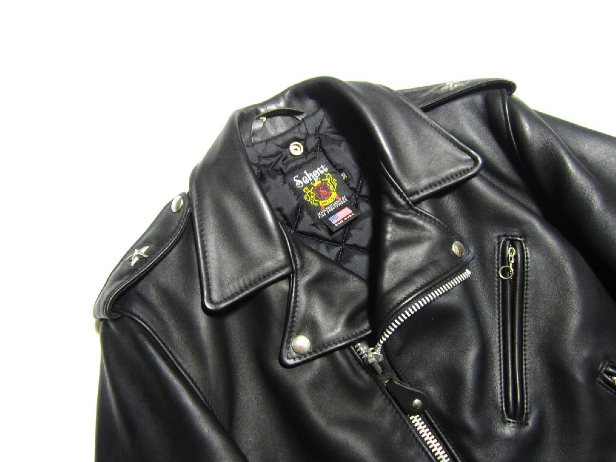 極美品 Schott .N.Y.C 613US ショット ワンスター ダブル ライダース