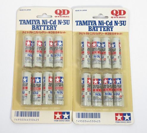 ☆当時物【TAMIYA/タミヤ】Ni-Cd ニカドバッテリー 単3電池 N-3U 8本