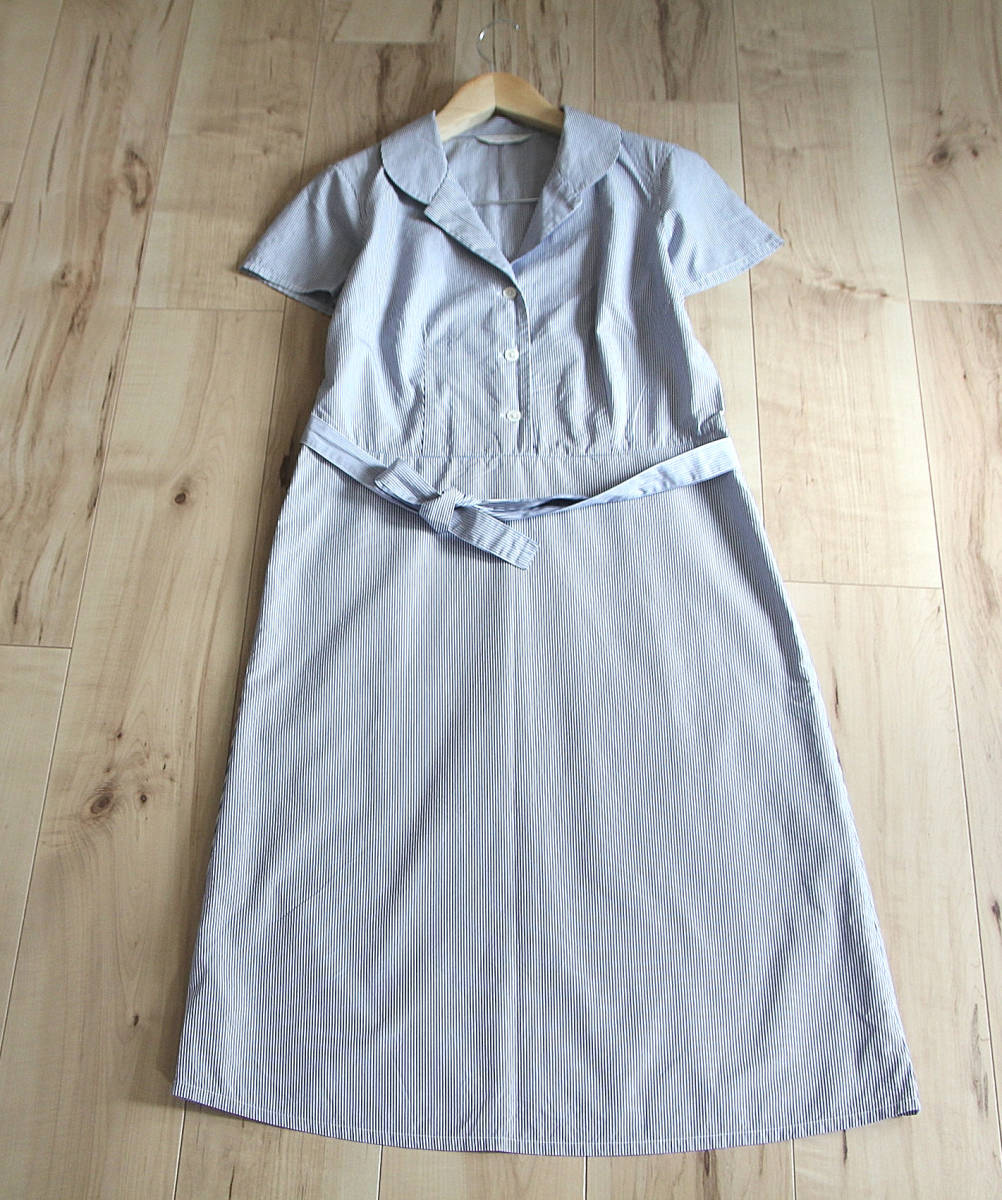 Kamakura メーカーズシャツ鎌倉 サイズ9 コットン100 ネイビー系細ストライプワンピース Mサイズ 売買されたオークション情報 Yahooの商品情報をアーカイブ公開 オークファン Aucfan Com