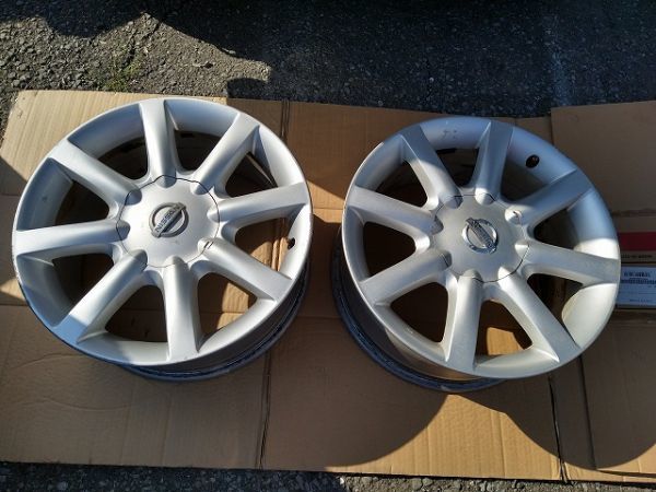 セドリック グロリア Y34 Yahoo!オークション - セドリック／グロリアの中古車流通量 日産　Y34 セドリック　グロリア　純正　17インチ 7.5J オフセット+35 5穴 PCD114.3 アルミホイール　2本セット　中古品 B