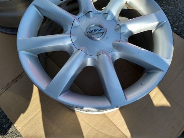 セドリック グロリア Y34 Yahoo!オークション - セドリック／グロリアの中古車流通量 日産　Y34 セドリック　グロリア　純正　17インチ 7.5J オフセット+35 5穴 PCD114.3 アルミホイール　2本セット　中古品 B
