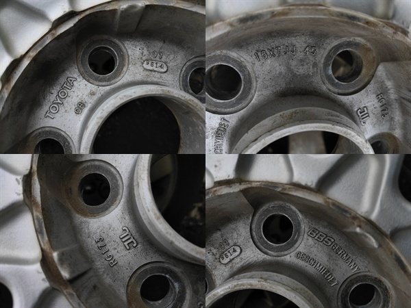 BBS RG173 トヨタ純正オプション16インチ7J ET45 5穴114.3 平面座