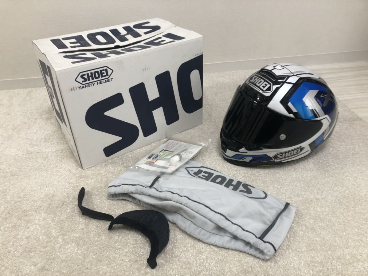 SHOEI X-fourteen BRINK (BLUE/WHITE) M size 自動車、オートバイ