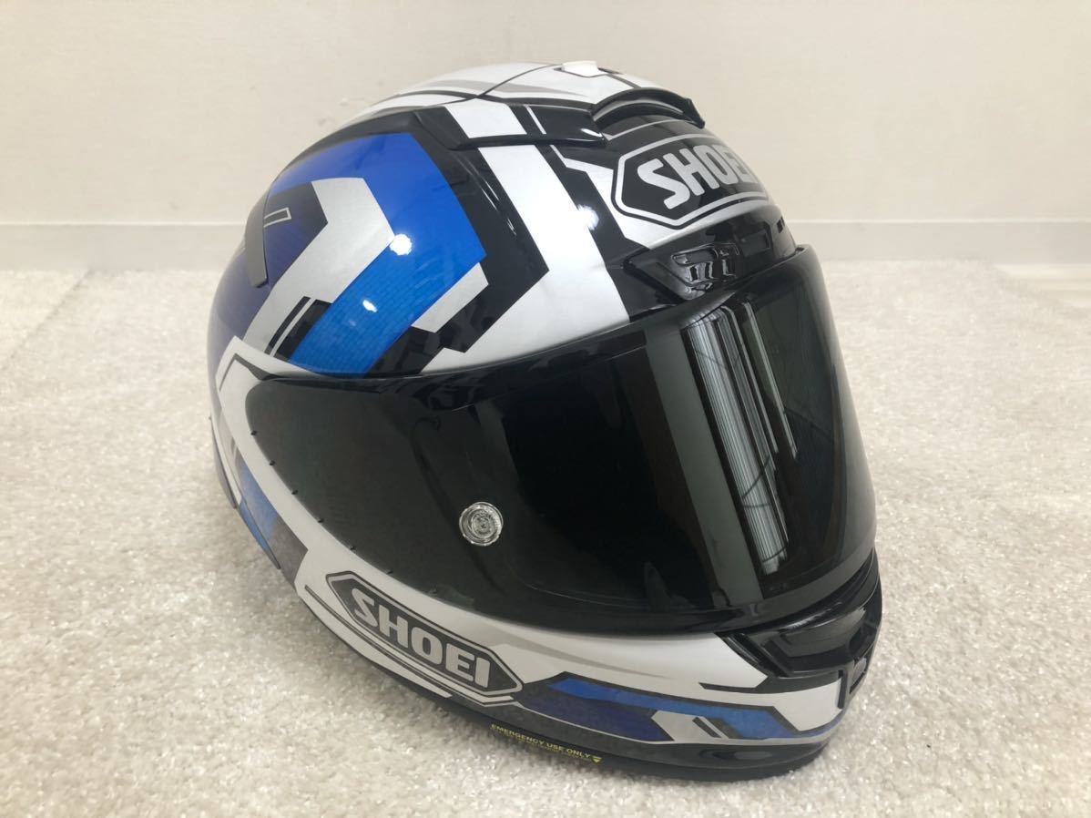 SHOEI X-fourteen BRINK (BLUE/WHITE) M size 自動車、オートバイ