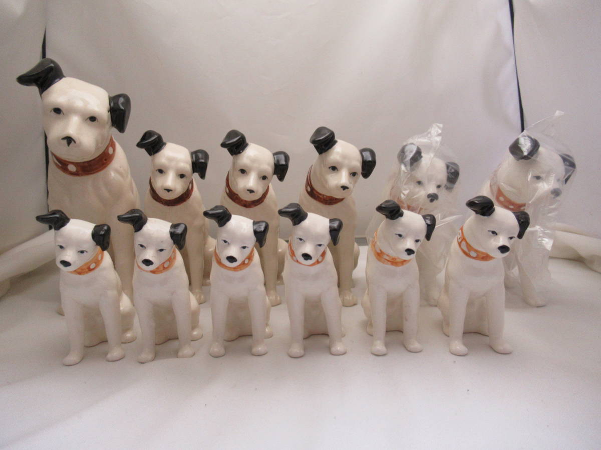 ビクター犬 置物 陶器 ビクター犬 Victor アンティーク ニッパー君 