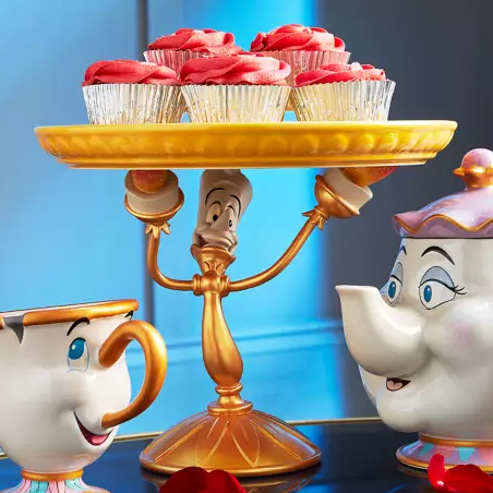 ディズニーストア ルミエール ケーキスタンド ケーキスタンド 美女と野獣 ルミエール メルカリ - Princess Disney