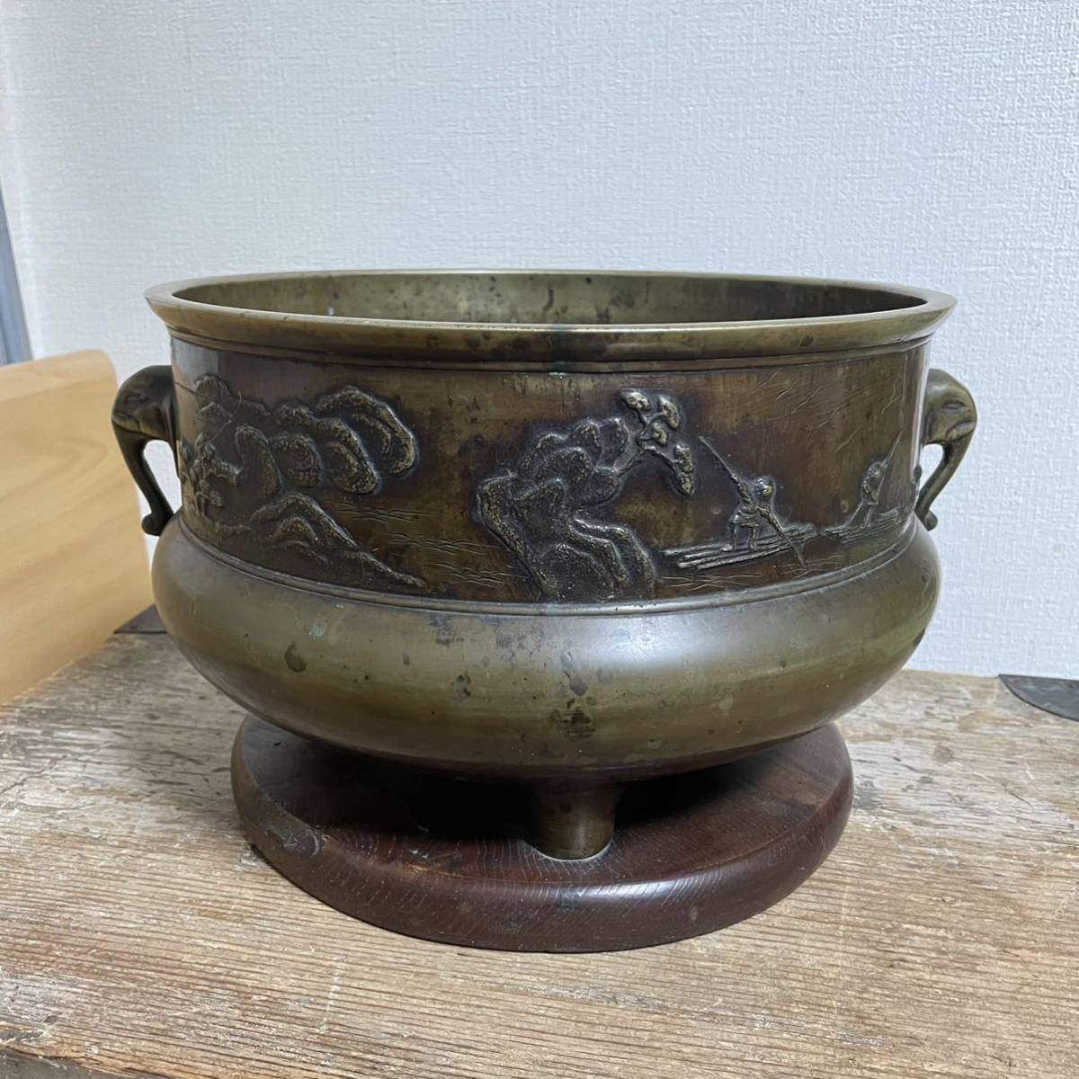 古美術　茶道具　在銘　銀象嵌取手　鉄瓶 鉄瓶 茶道具 純銀製 | 銀瓶 湯沸 古美術 公式通販 銀象嵌取手 在銘 萬