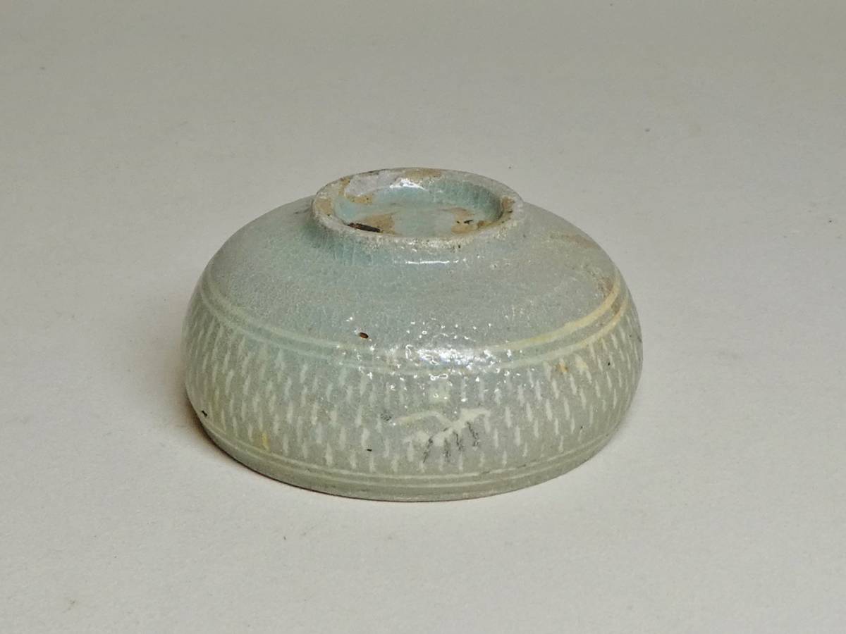 三島皿 箱付 李朝時代 李朝三島象嵌手鉢』金直しあり 合時代箱付き
