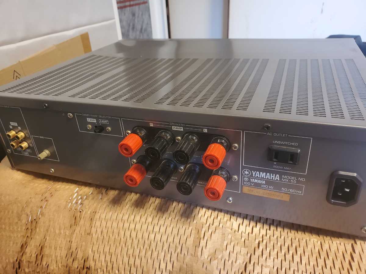 MX-55 パワーアンプ ヤマハ YAMAHA 動作品 切替型 2⁄4ch 動作確認済み [