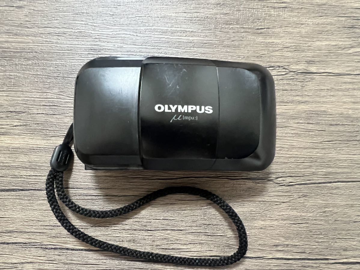 カメラ ＋OLYMPUS μ (ミュー) ブラック 初代 オリンパス フィルムカメラ