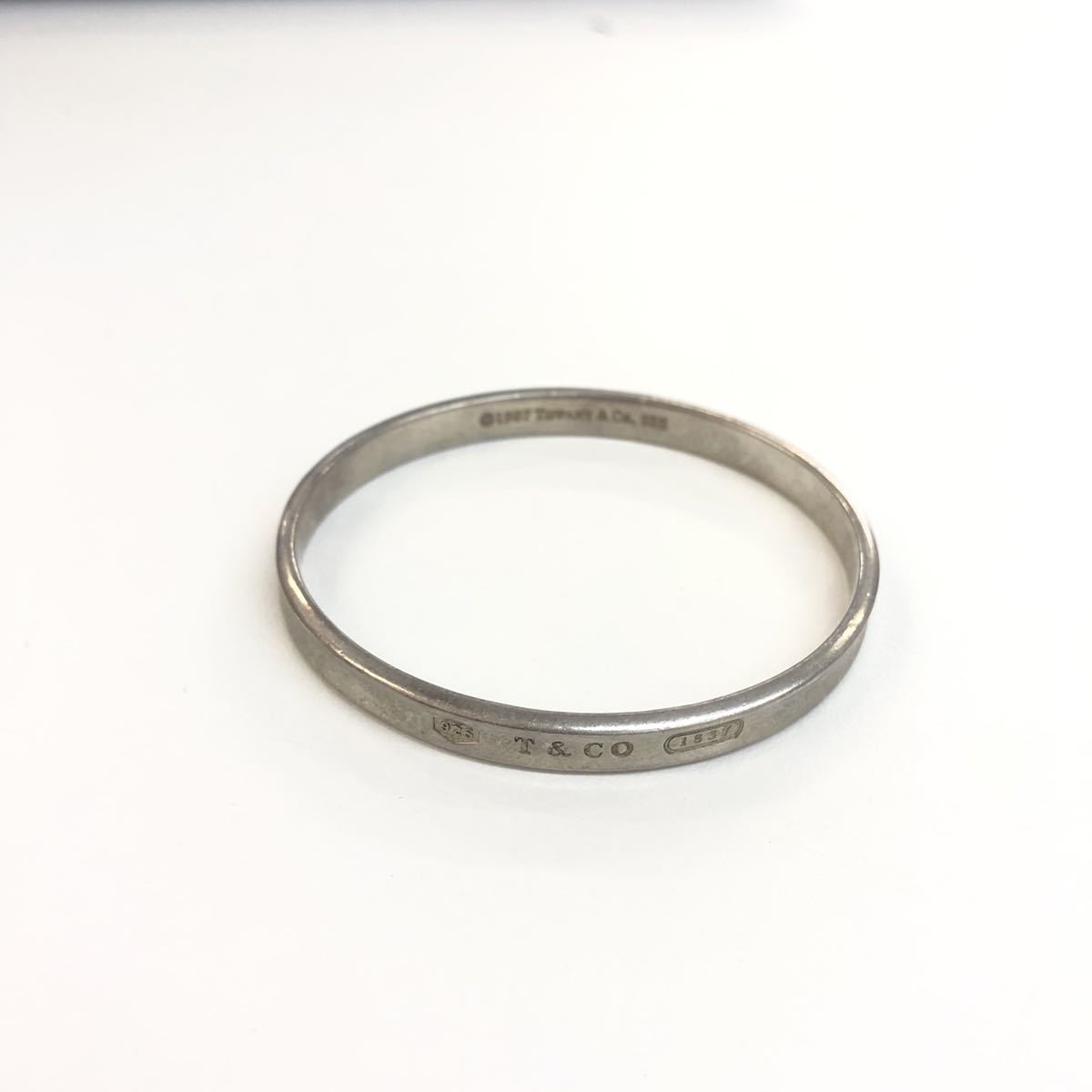 【M0511】ティファニー TIFFANY&Co. バングル 925 シルバー ヴィンテージ 1997 1837 ナロー ブレスレット