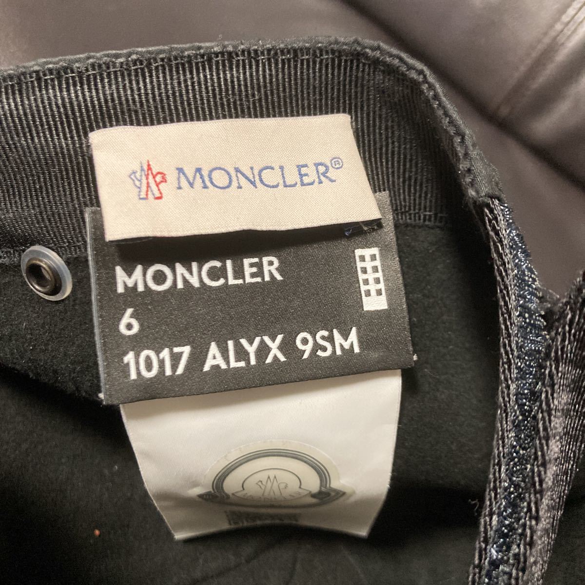 モンクレール moncler ALYX ベースボールキャップ ブラック
