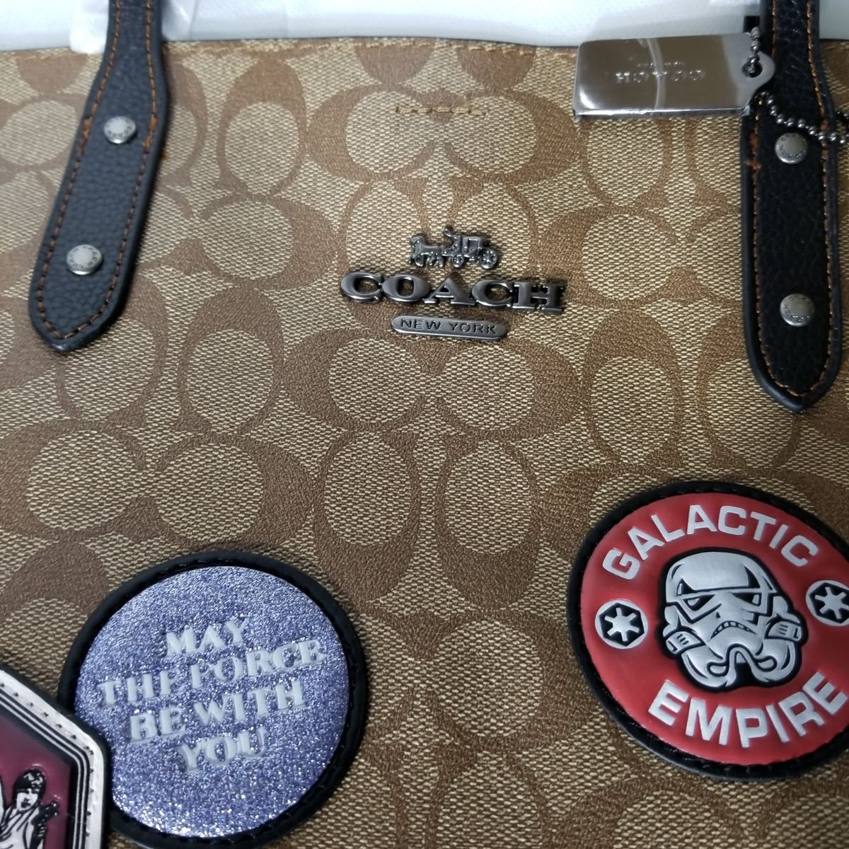 □新品未使用□brand□コーチ□トートバッグ スターウォーズ□star 