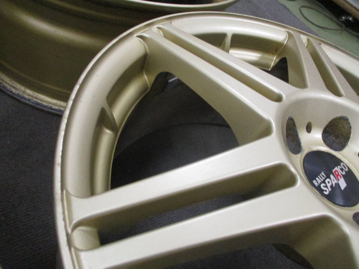 R*〜様 RAYS TE37 17インチ 7.5J +48 ホワイト 塗装済み ZZT231セリカに使用 RALLY SPARCO 17X7J PCD100/5H OFF38