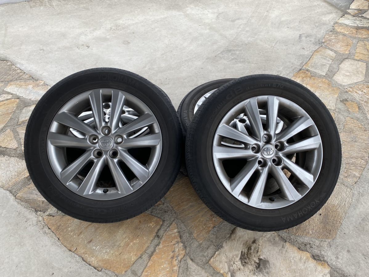 トヨタ　ウィッシュ 純正アルミホイール　タイヤセット ウィッシュ トヨタ ウィッシュタイヤ+トヨタ純正ホイール４本セット - 車 タイヤ、ホイール