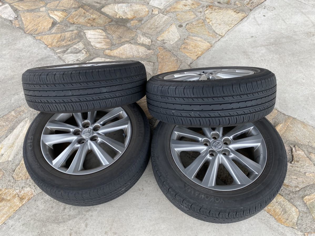 トヨタ　ウィッシュ 純正アルミホイール　タイヤセット ウィッシュ トヨタ ウィッシュタイヤ+トヨタ純正ホイール４本セット - 車 タイヤ、ホイール