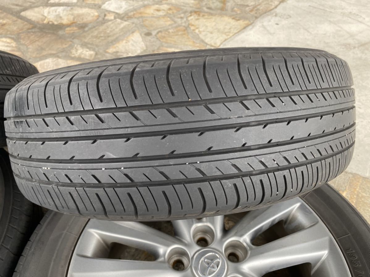 トヨタ　ウィッシュ 純正アルミホイール　タイヤセット ウィッシュ トヨタ ウィッシュタイヤ+トヨタ純正ホイール４本セット - 車 タイヤ、ホイール