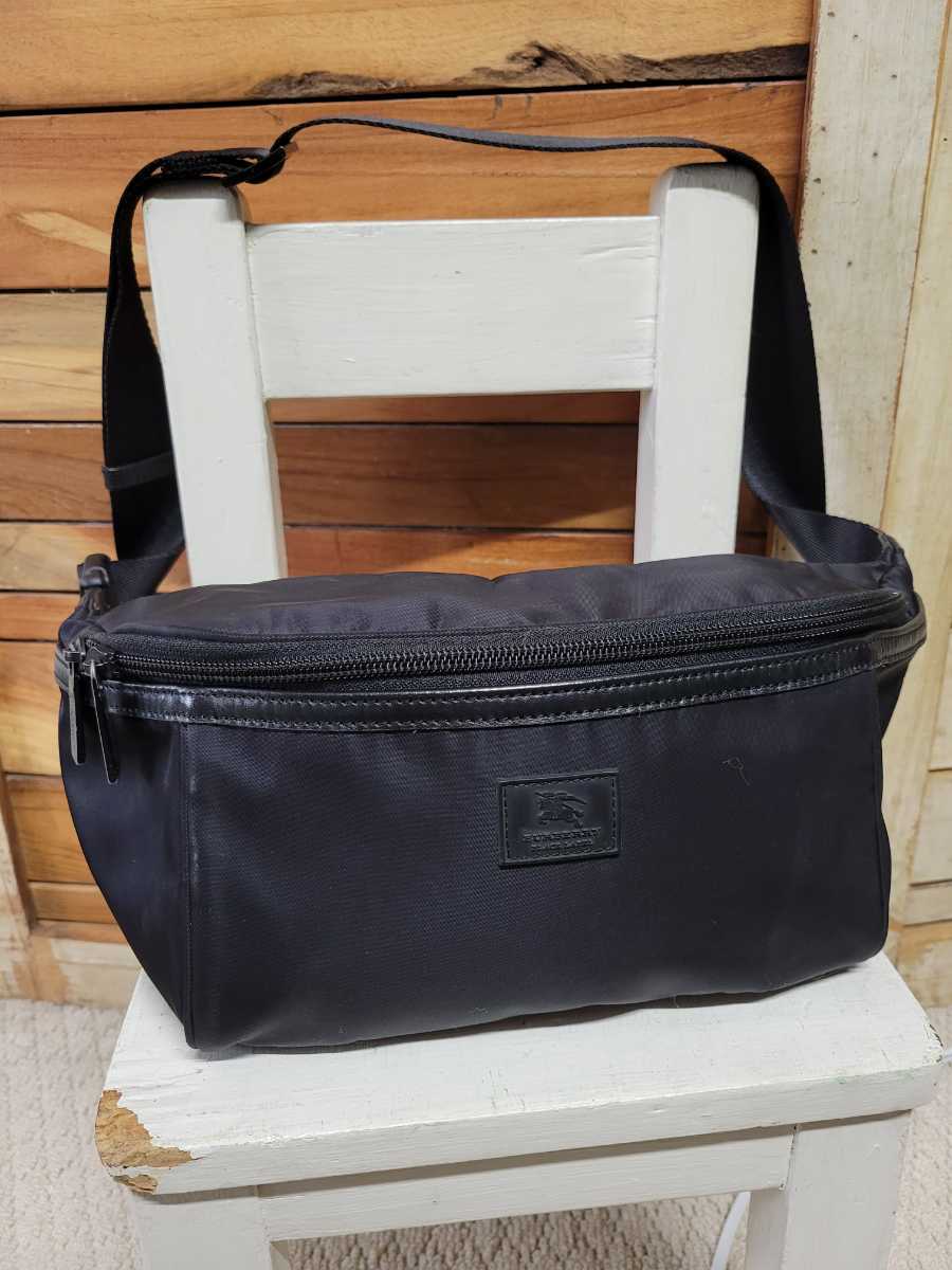 BURBERRY BLACK LABEL バーバリーブラックレーベル 本革切り替え