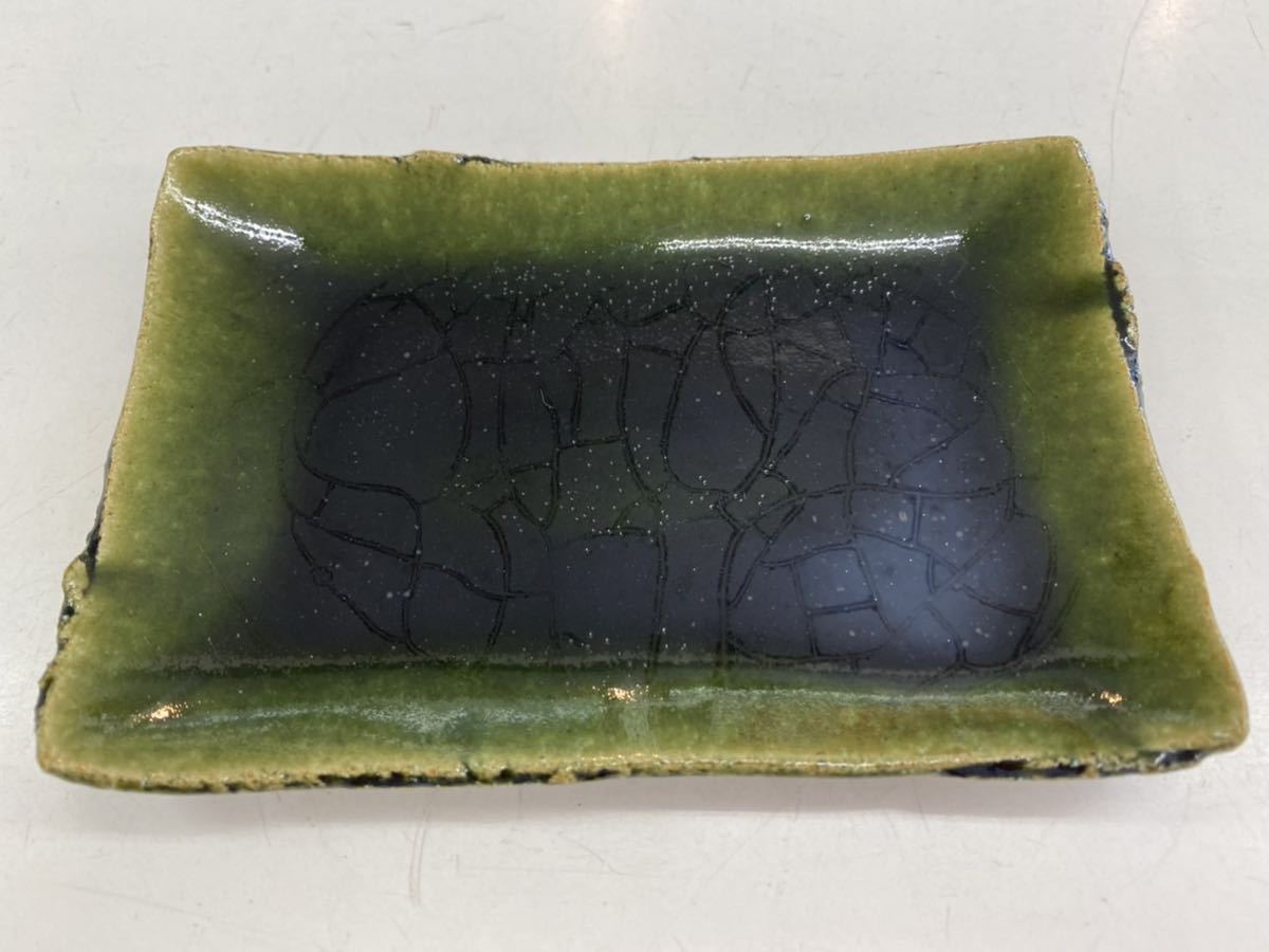 新品◆④織部焼　森脇　文直作　緑色の陶器製丸皿大皿35.5cm 新品◇④織部焼 森脇 文直作 緑色の陶器製丸皿大皿35.5cm - メルカリ