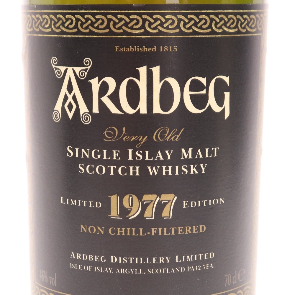 □ 酒 ARDBEG アードベッグ 1977 リミテッドエディション ウイスキー