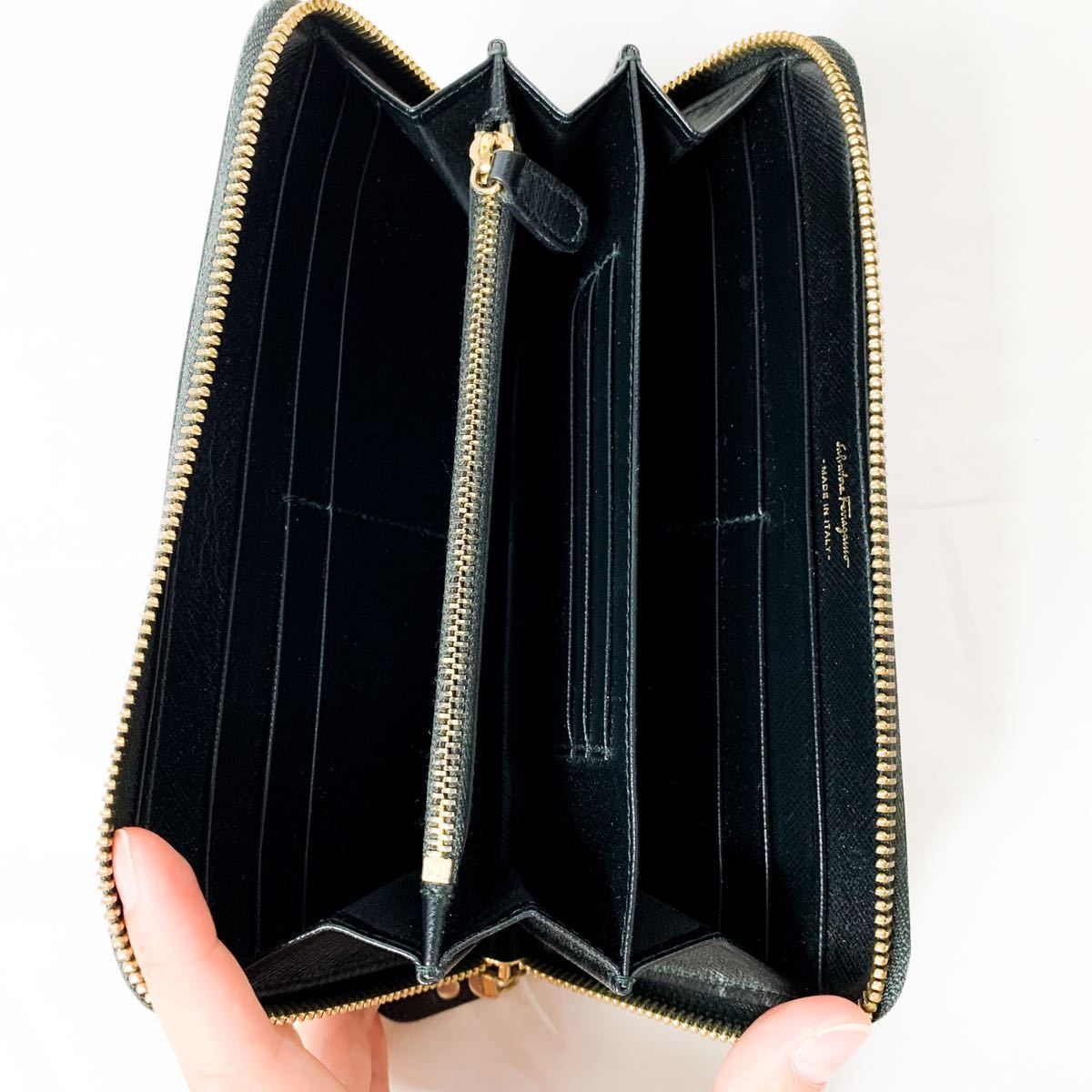 1円○美品○サルヴァトーレフェラガモ Salvatore Ferragamo 長財布 