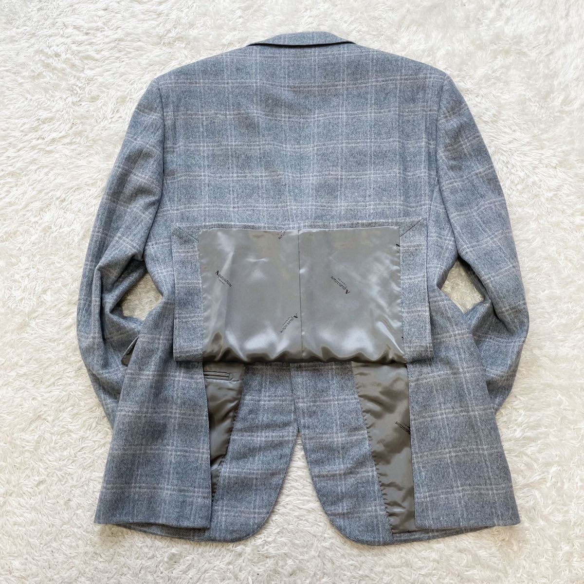 極美品【極上カシミヤ100%】アクアスキュータム Aquascutum チェック柄