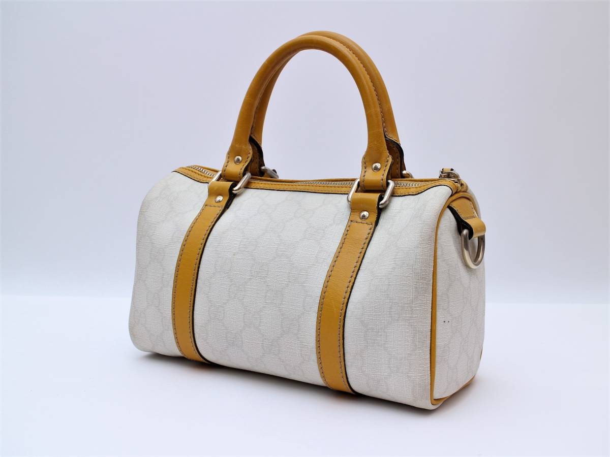 1433【良 品】 グッチ GUCCI GG柄 ミニボストンバッグ ハンドバッグ