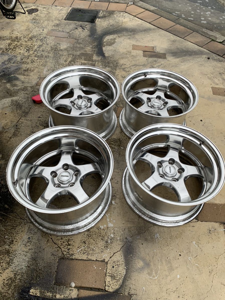 WORK マイスター S1R バフフィニッシュ17インチ 9.5J 10J 5穴 114.3 4 