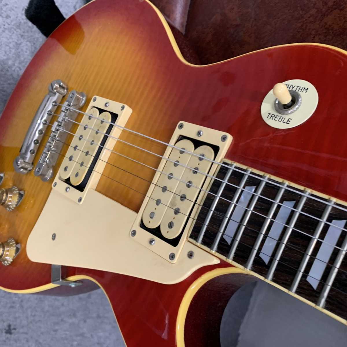 レスポール エレキギター Aria ProⅡ Leopard Model ソフトケース付き