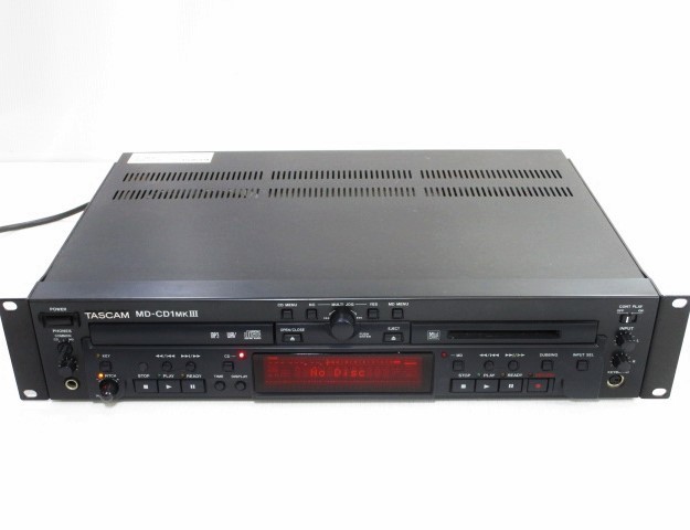 TASCAM タスカム MD-CD1MKIII MD-CD1MKⅡ | MD-CD1 CDプレーヤー⁄MD