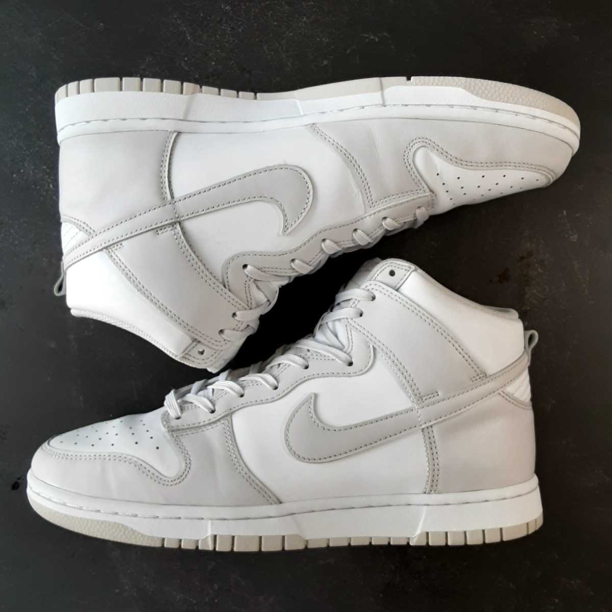 即決送料無料 28cm NIKE DUNK HI RETRO DD1399-100 VAST GREY ナイキ ダンク ハイカット レトロ ホワイト グレー DUNK NIKE 28cm 送料無料 定価以下即決 EMB