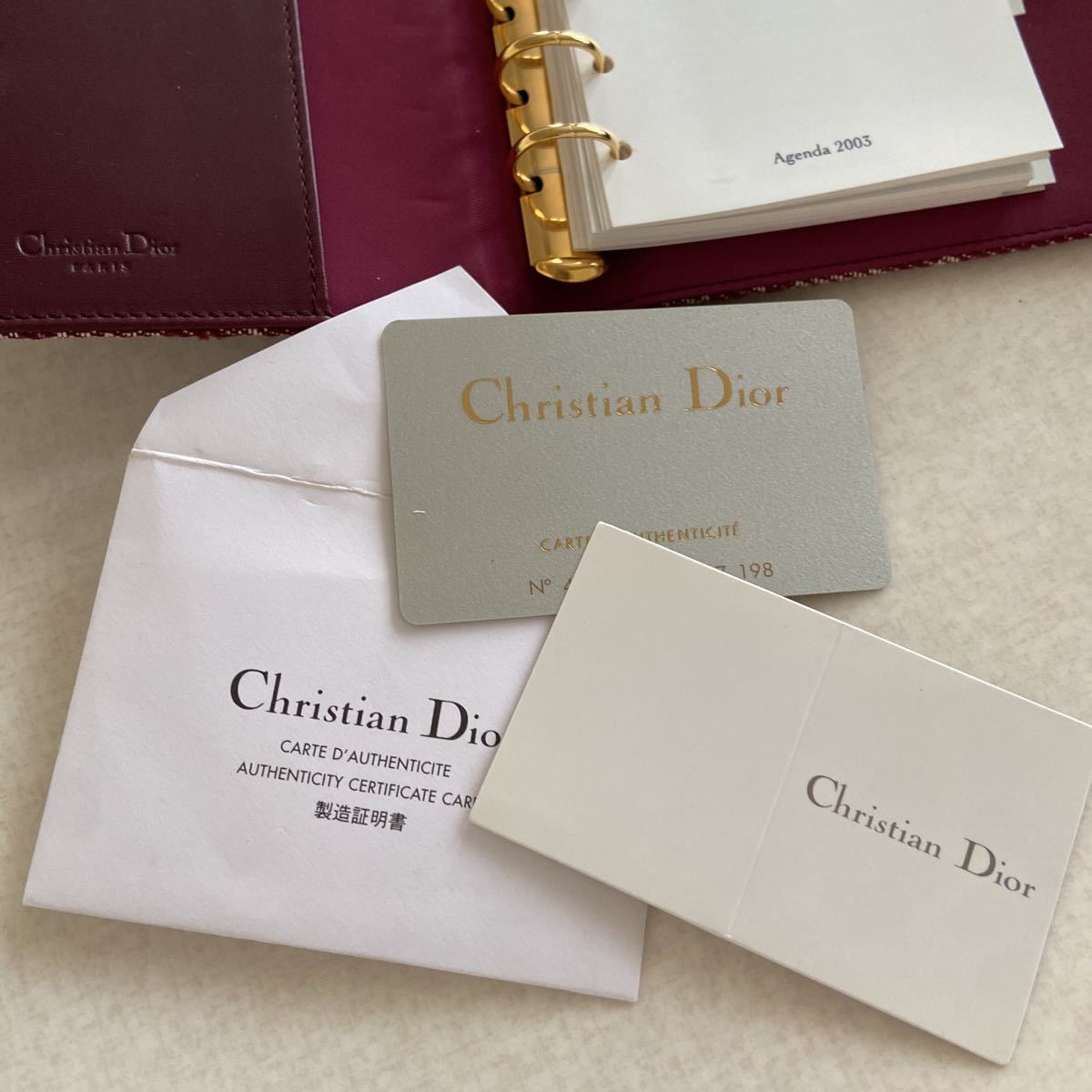 N05023 Dior クリスチャン ディオール サドル トロッター柄 手帳カバー 