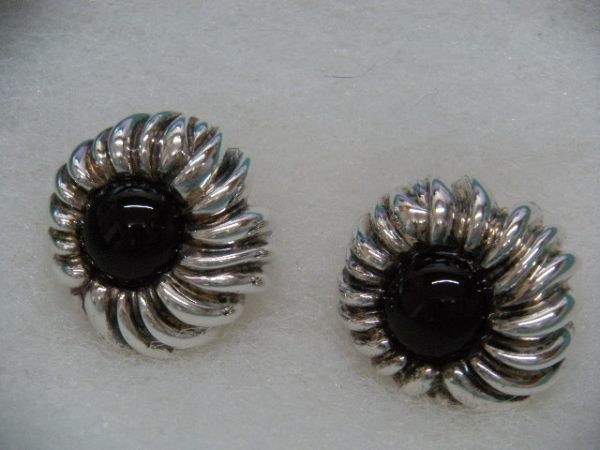 ☆ティファニー/Tiffany&Co. イヤリング/オニキス/スターリング  