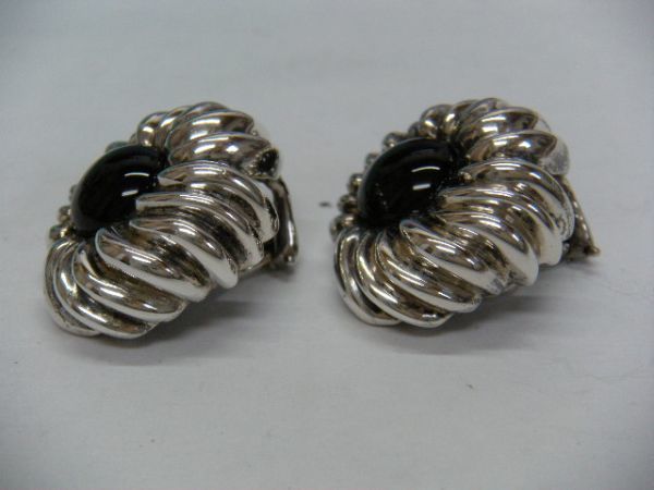 ☆ティファニー/Tiffany&Co. イヤリング/オニキス/スターリング  