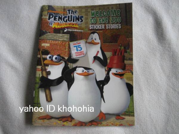 洋書*画集/ザ・ペンギンズ from マダガスカル　イラスト集 ザ・ペンギンズ from マダガスカル☆何度も貼れるシール英語絵本(洋書