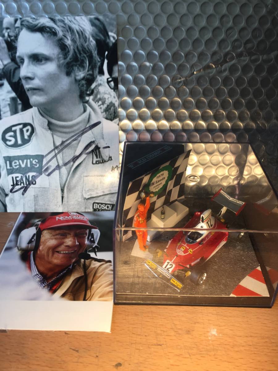 フェラーリ312Tリミテッドミニカー&故ニキラウダ氏直筆サイン入り 