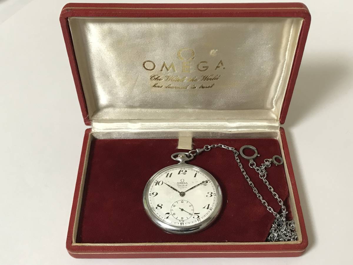 OMEGA オメガ TURLER チューラー 懐中時計 Wネーム 17石 動作品 Cal
