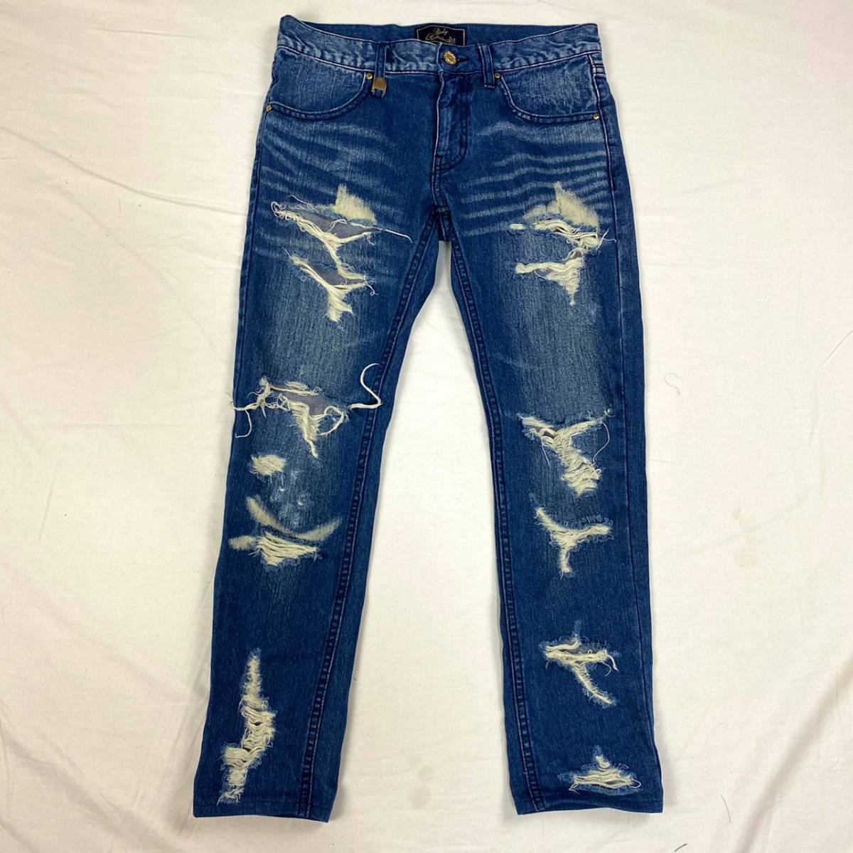 YO49 レディース Radyセット　ダメージ加工　スキーム デニムパンツ　サイズいろいろ　業者向け　6枚セット　まとめ売り　卸売 SALEセットアップ アンティカantiqua☆味わいデニム”パーツひとつずつが表情を持つ UPTOP Iron wedge radyレディ（レディースファッション）の通販