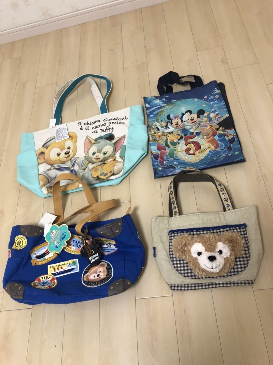 【HOT，新作】 コレクション整理 ディズニーバック4点セットダッフィー ディズニーシー トートバッグ シェリーメイ ダッフィ(ダッフィー)｜売買されたオークション情報、yahooの商品情報をアーカイブ公開 ダッフィー
