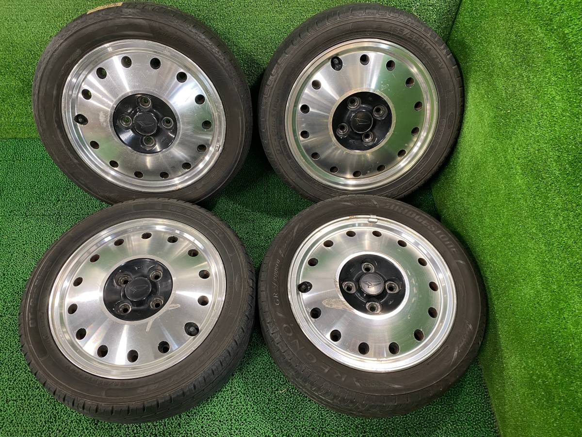 軽自動車に!! ダイハツ ネイキッド 純正AW 14x4.5J 4H PCD100 OFF45 タイヤ付 売切!!