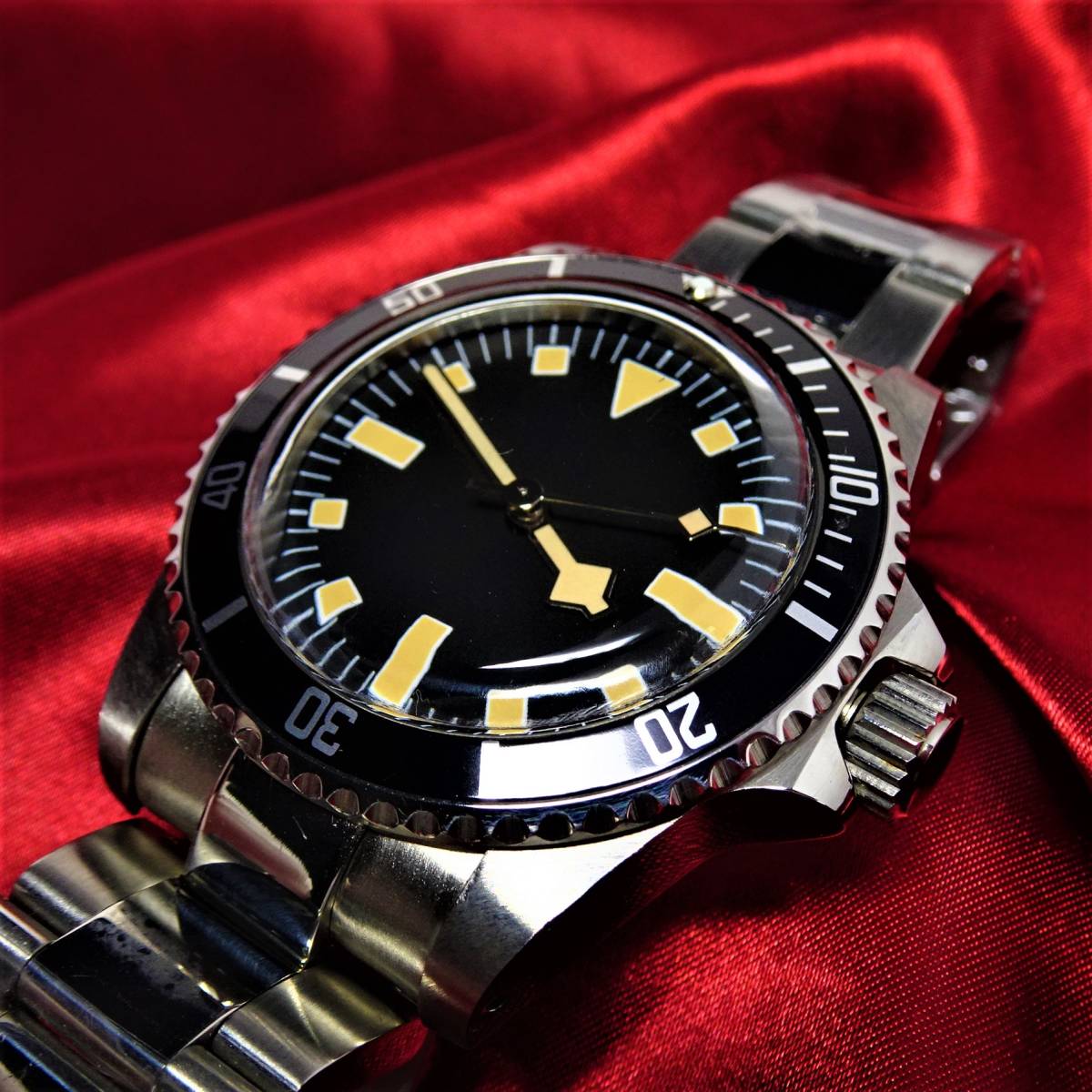 未使用・新品・ノーロゴタイプメンズ・イカ針サブモデルautomatic機械  