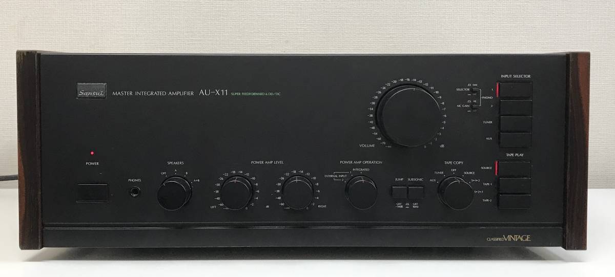 SANSUI AU-X11 プリメインアンプ 売切り SANSUI 整備品」サンスイ AU