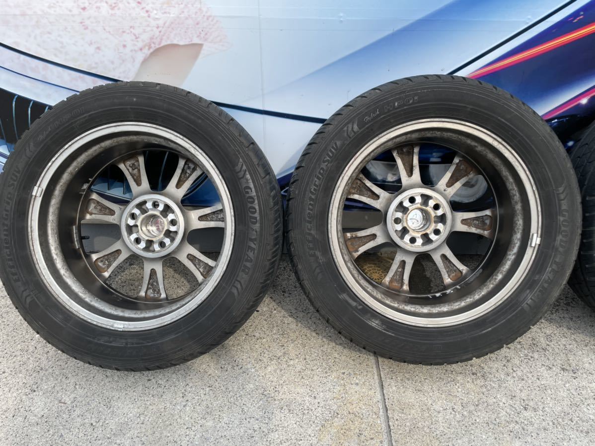 トヨタ ハリアー 純正ホイール+夏タイヤ4本セット 18×7J +35 PCD 