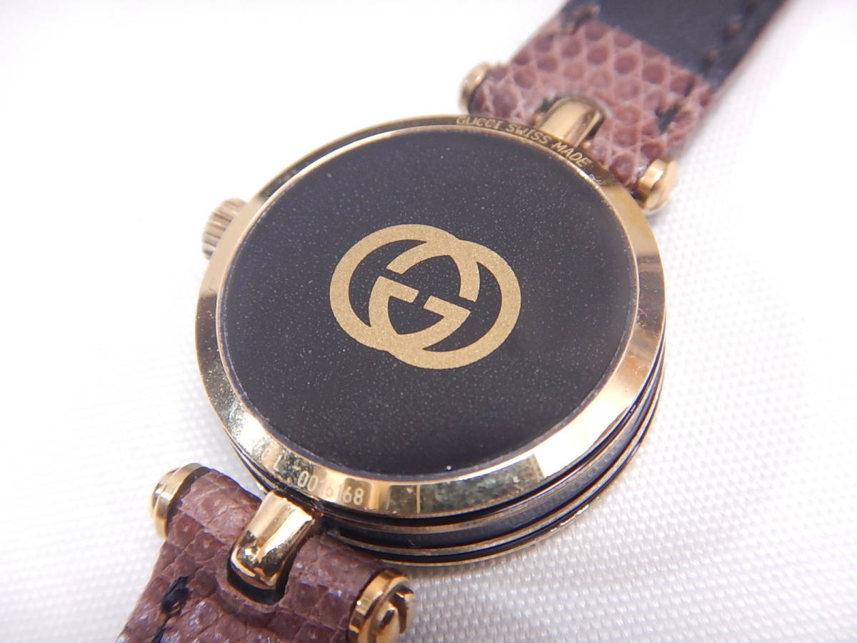 GUCCI グッチ 2040L シェリーライン 腕時計 GP - リザード クオーツ 