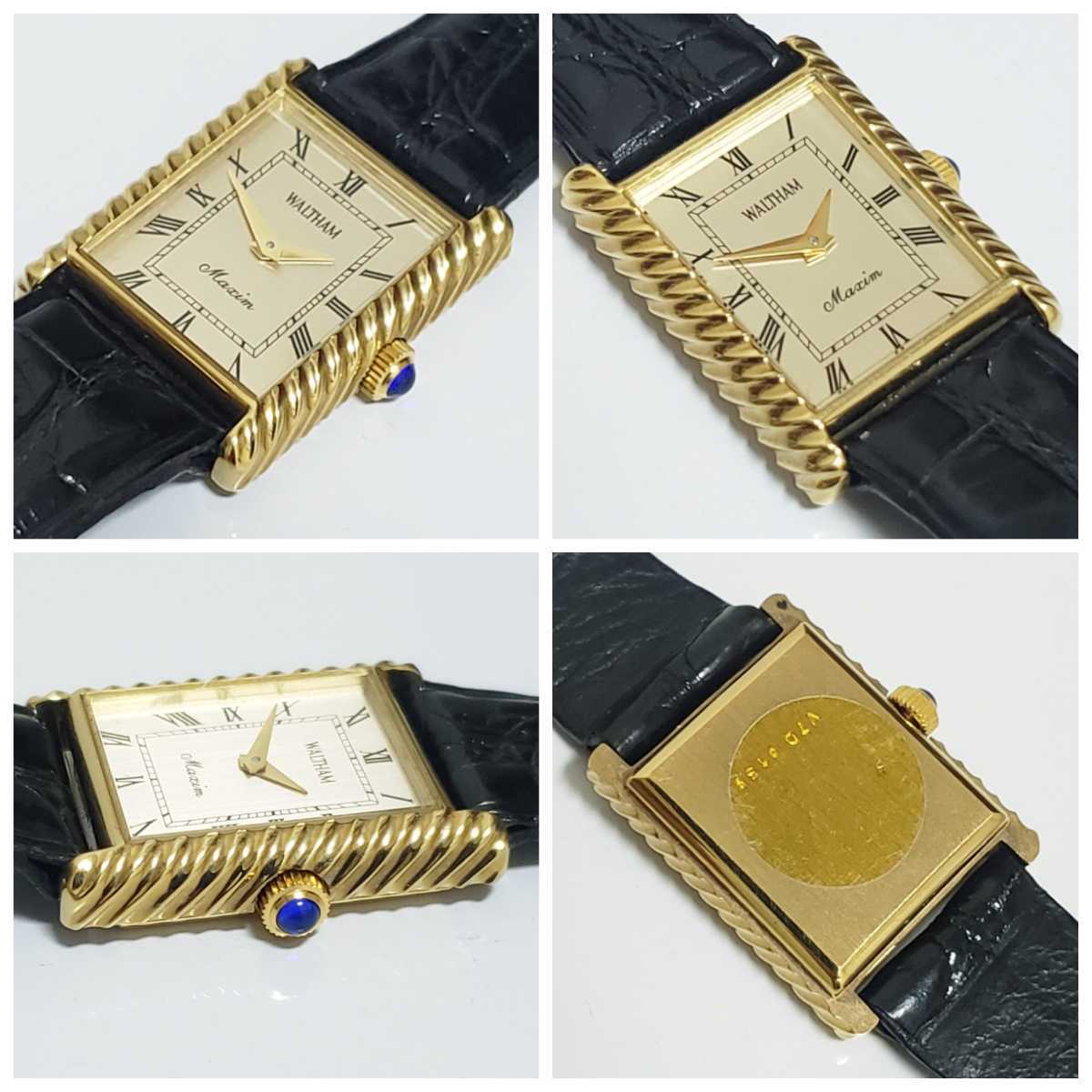 時計店在庫品 稼働品 WALTHAM Maxim ウォルサムマキシム 手巻き メンズ