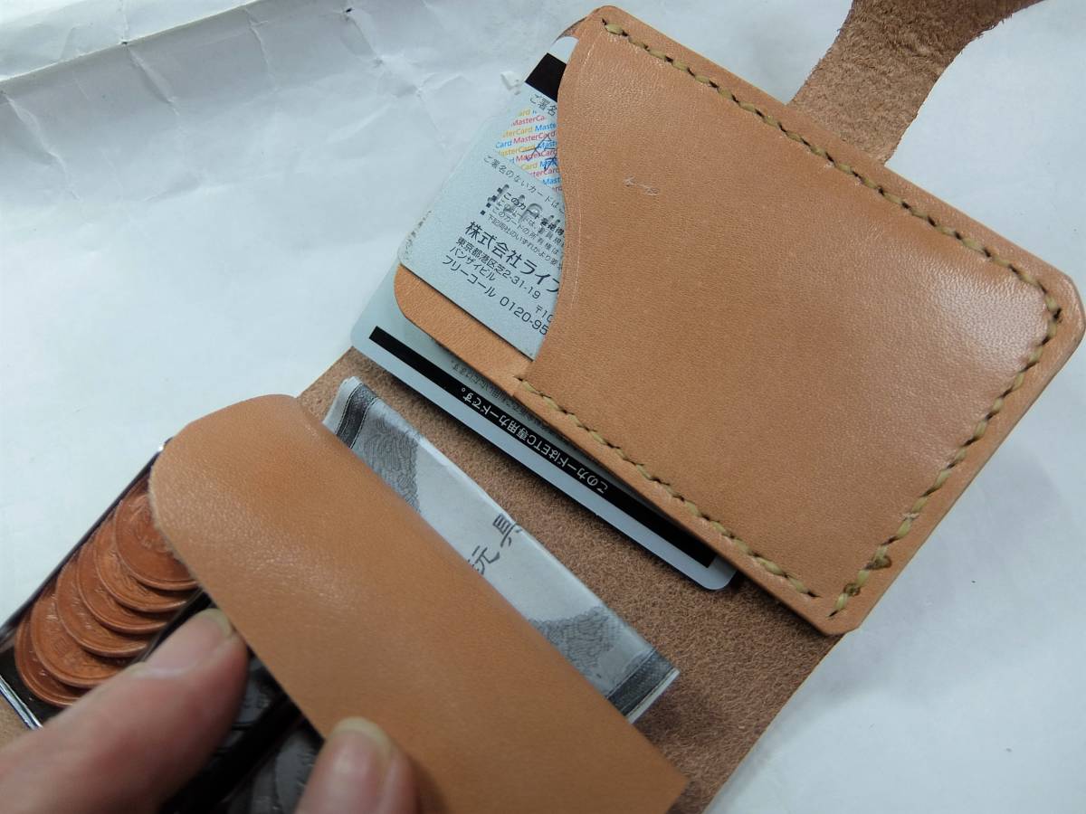 レザークラフト コインキャッチャー カード ファッション小物 名入れ可