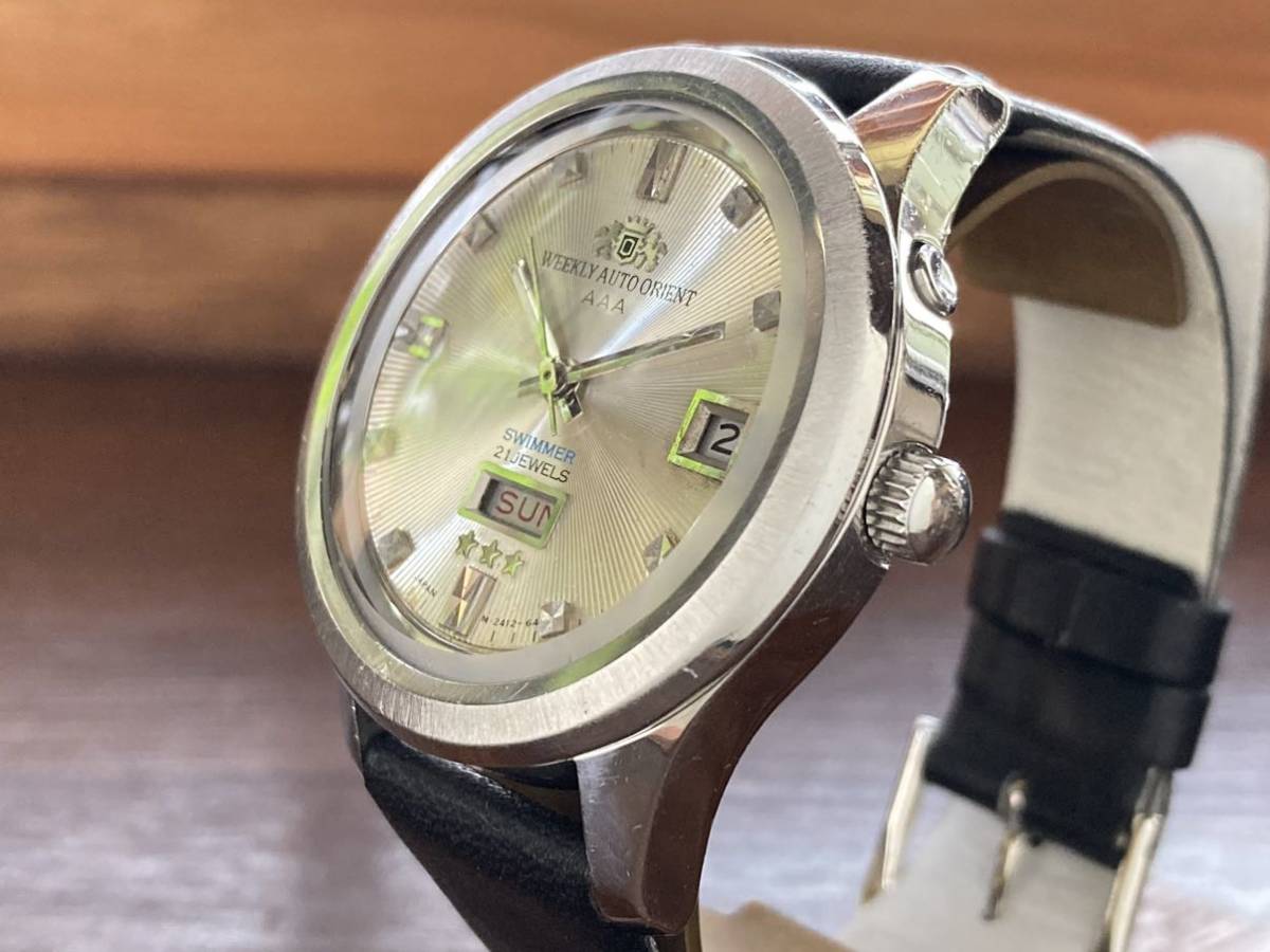 60年代WEEKLY AUTO ORIENT AAA SWIMMER オリエント ヴィンテージ 